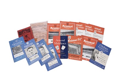 Lot 460 - Programmes of Arsenal and Chelsea interest