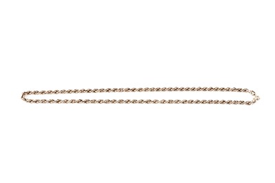 Lot 152 - A 9ct yellow gold ropetwist chain necklace