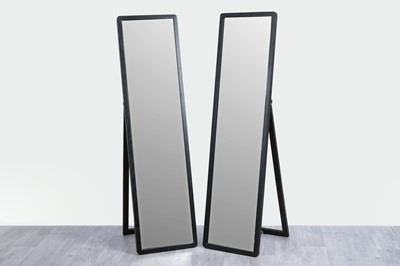 Lot 141 - Retailed by John Lewis: a pair of contemporary cheval mirrors