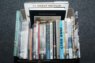 Lot 318 - A selection of books relating to ships