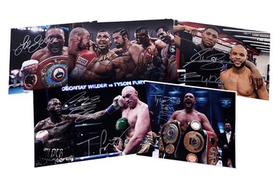 Lot 509 - A collection of signed boxing photographs