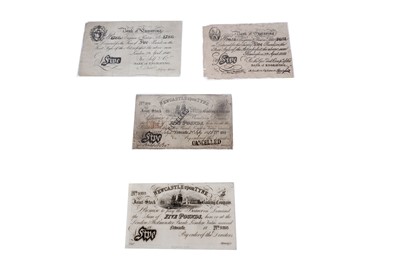Lot 229 - Four Bank of Engraving and Newcastle upon Tyne Joint Stock Banking Company notes