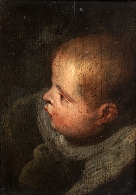 Lot 987 - Flemish School - The head of a putto | oil on panel