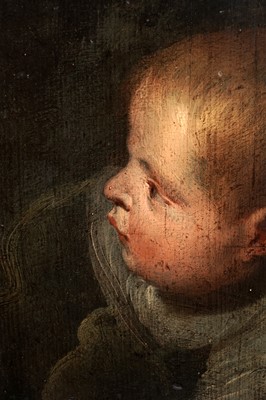 Lot 987 - Flemish School - The head of a putto | oil on panel