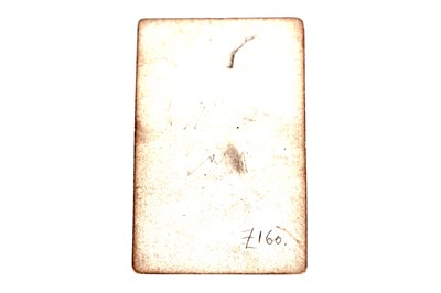 Lot 256 - A Robert Morden miniature map of Northumberland playing card