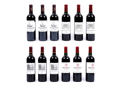 Lot 376 - A mixed case of French red wine