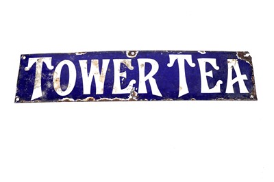 Lot 396 - A Tower Tea enamel sign