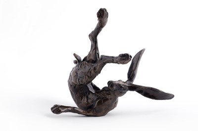Lot 746 - A bronze hare