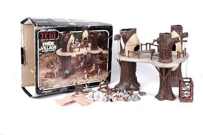 Lot 16 - A 1980’s Palitoy Star Wars: Return of the Jedi 'Ewok Village'; and accessories