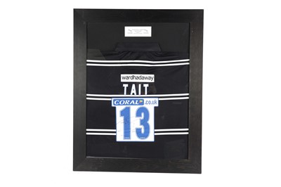 Lot 514 - A collection of four signed Newcastle Falcons rugby shirts