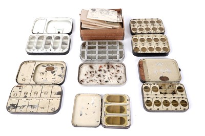 Lot 148 - A collection of fly boxes and mid-20th Century salmon flies