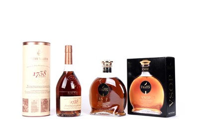 Lot 437 - A bottle of Frapin V.S.O.P.; and a bottle of Remy Martin