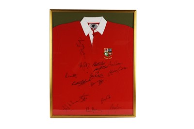 Lot 522 - An autographed Living With Legends Dream Lions rugby shirt