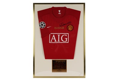 Lot 523 - An autographed Nike Manchester United replica European Cup 2008 shirt.