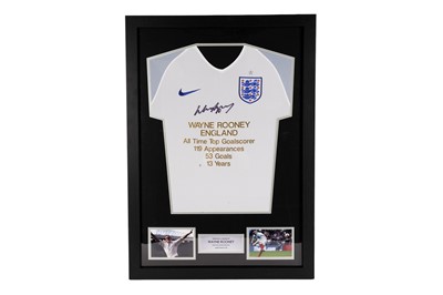 Lot 524 - An autographed Nike England shirt