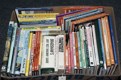 Lot 342 - A selection of books primarily relating to trains and railways