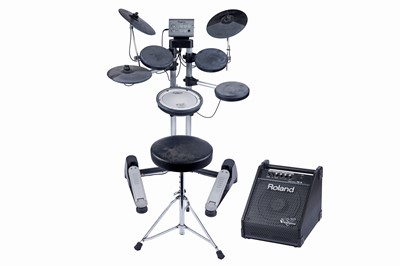 Lot 183 - A Roland HD-1 V-Drums electronic kit; and a PM-10 monitor
