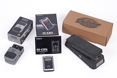 Lot 155 - A Roland digital recorder; and other items