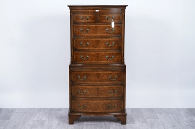 Lot 96 - A Georgian style chest on chest, likely Bevan Funnel