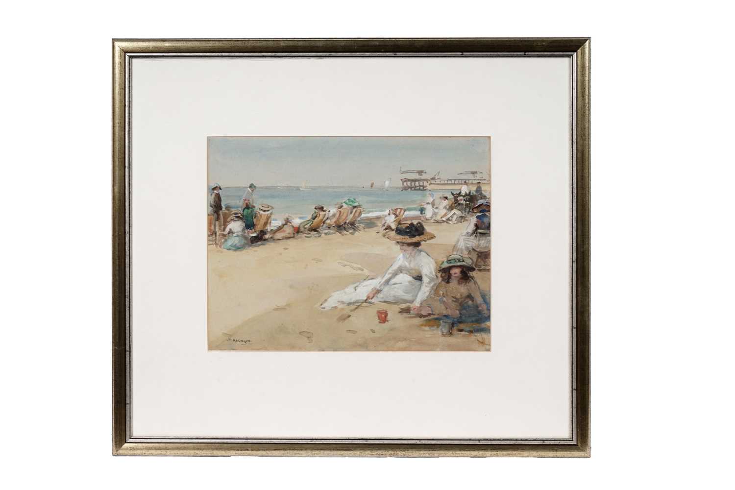 Lot 946 - John Atkinson - A Day out at Durham Beach | watercolour