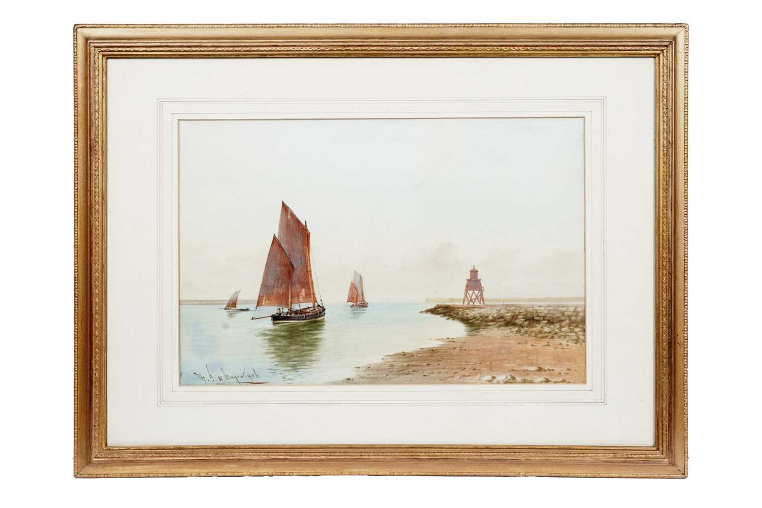Lot 56 - William Thomas Nichols Boyce - Groyne on the Tyne | watercolour