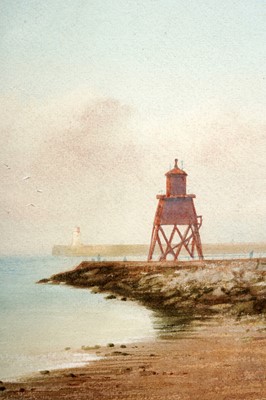 Lot 56 - William Thomas Nichols Boyce - Groyne on the Tyne | watercolour