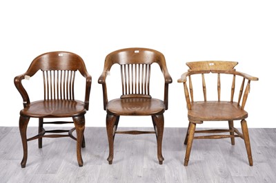 Lot 22 - Three armchairs