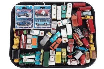 Lot 75 - A quantity of diecast model cars; and two Corgi twin blister packs