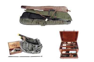 Lot 152 - A collection of mainly gun cleaning equipment