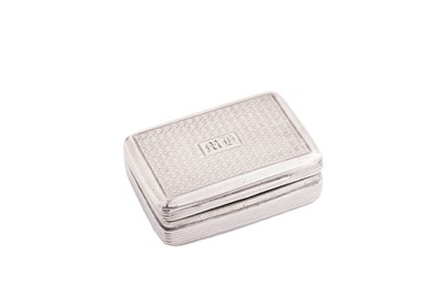 Lot 852 - A George IV silver vinaigrette