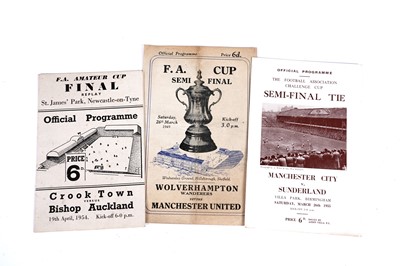 Lot 470 - FA competitions programmes