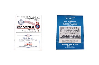 Lot 411 - Two football programmes