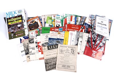 Lot 477A - A collection of international football programmes