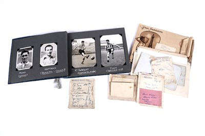 Lot 480 - Football postcards and signatures