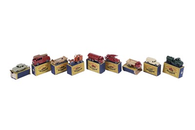 Lot 56 - Nine Matchbox Moko Lesney boxed Diecast vehicles