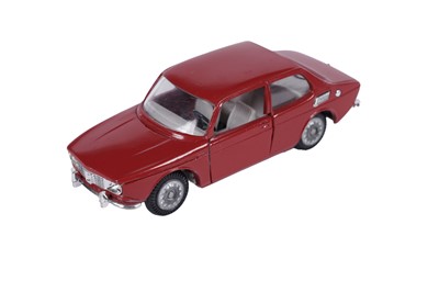 Lot 85 - A Tekno Saab 99; and four unboxed Tri-Ang Spot-On diecast cars