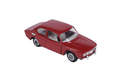 Lot 85 - A Tekno Saab 99; and four unboxed Tri-Ang Spot-On diecast cars