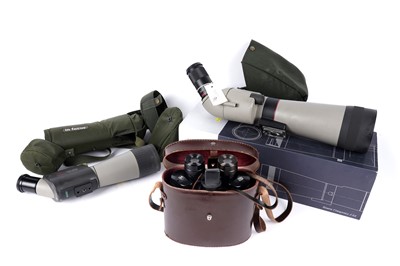 Lot 162 - Two spotting scopes; and a pair of field glasses
