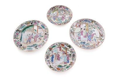 Lot 805 - Four Canton plates