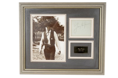 Lot 176 - Gary Cooper (1901-1961), American actor: a photograph