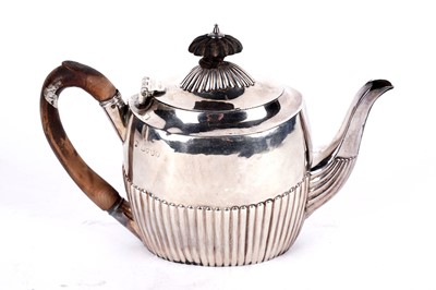 Lot 368 - A Victorian silver bachelor's teapot