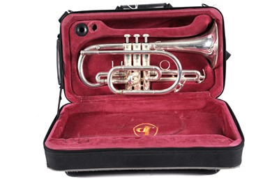 Lot 543 - A John Packer 171SWS silver plated cornet