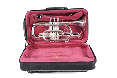 Lot 544 - A John Packer 171SWS silver plated cornet