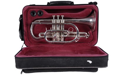 Lot 545 - A John Packer 171SWS silver plated cornet