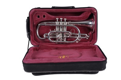 Lot 547 - A John Packer 171SWS silver plated cornet