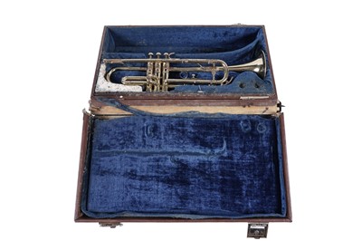 Lot 551 - A German B&S Sonora brass trumpet