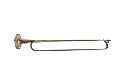 Lot 457 - A brass cavalry trumpet