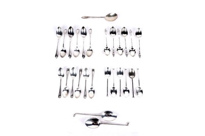 Lot 350 - A selection of silver spoons