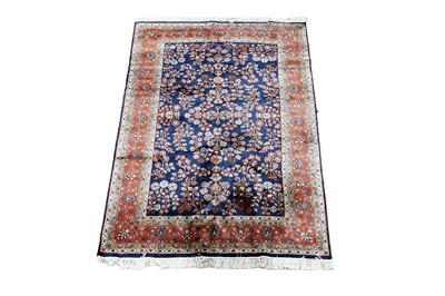 Lot 968 - A Persian hand-knotted Kashan carpet