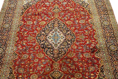Lot 127 - A Persian hand-knotted Kashan carpet